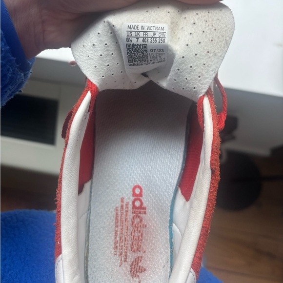 Adidas Gazelle Suede Trainers with White Stripes - Picture 5 of 5